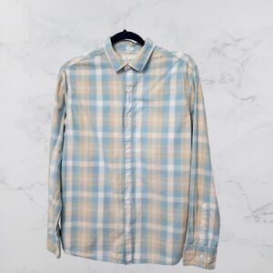 Bixby Nomad Regular Fit men's long-sleeve plaid button-down shirt Medium